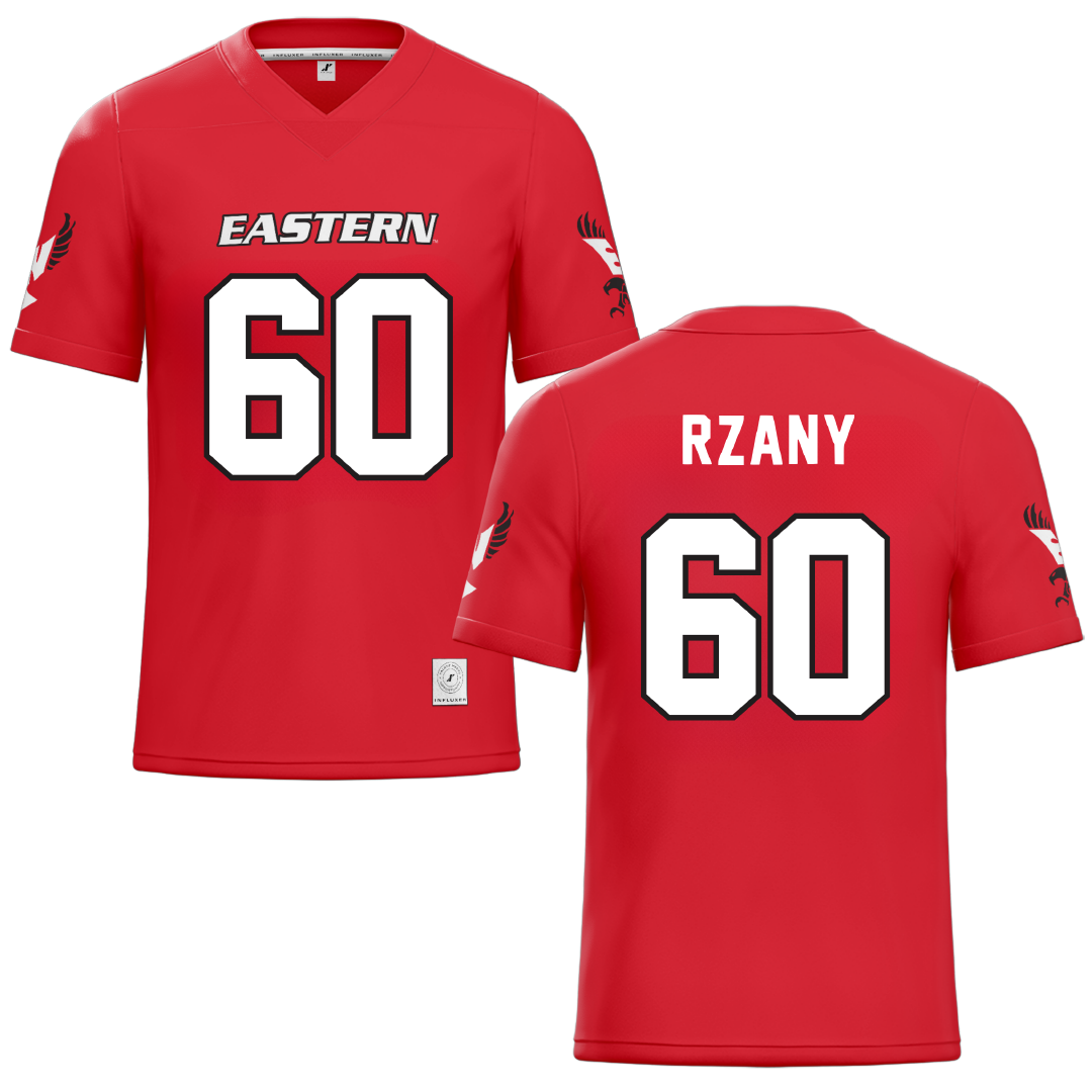 Eastern Washington University Red Football Jersey - #60 Gabriel Rzany