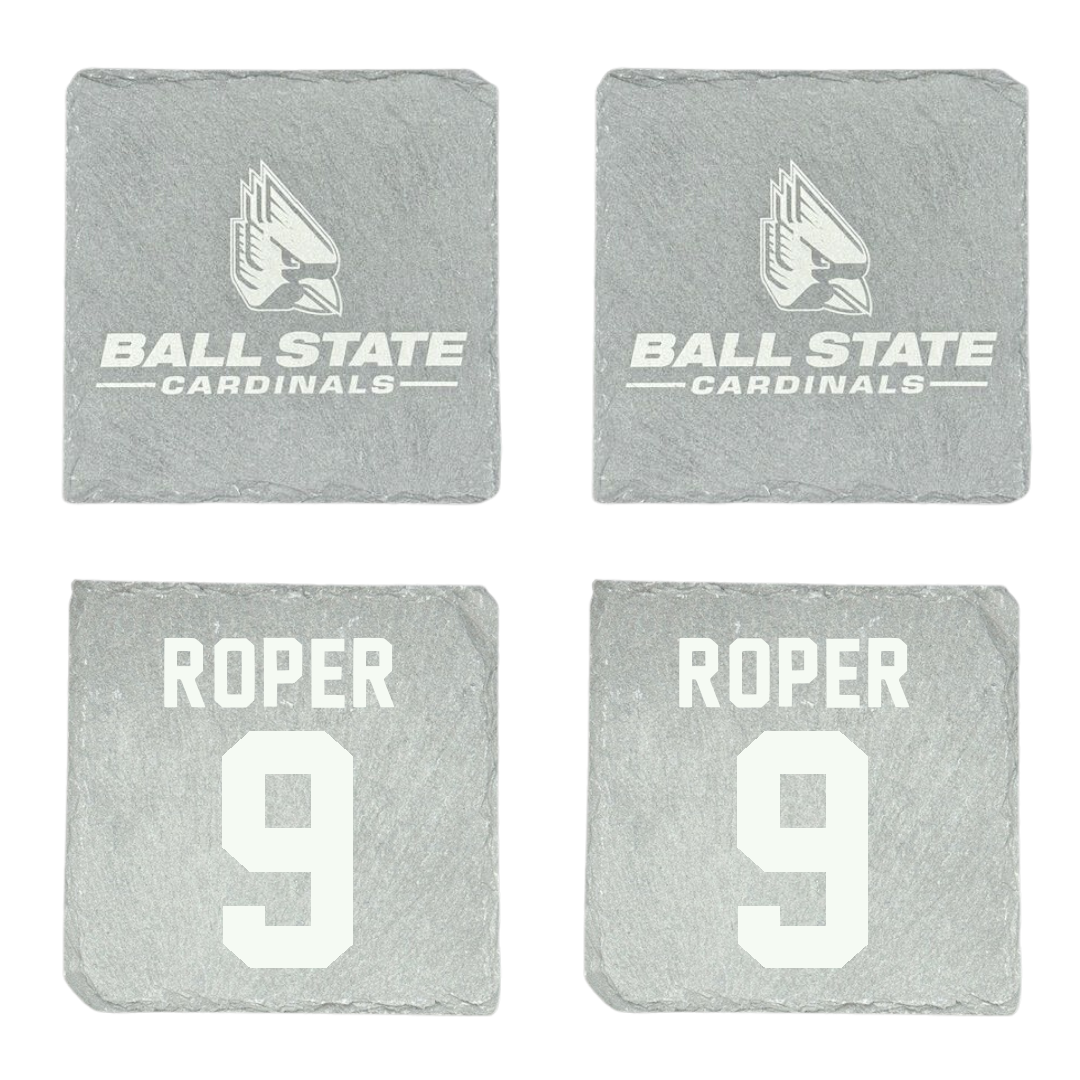 Ball State University Soccer Stone Coaster (4 Pack)  - #9 Emily Roper
