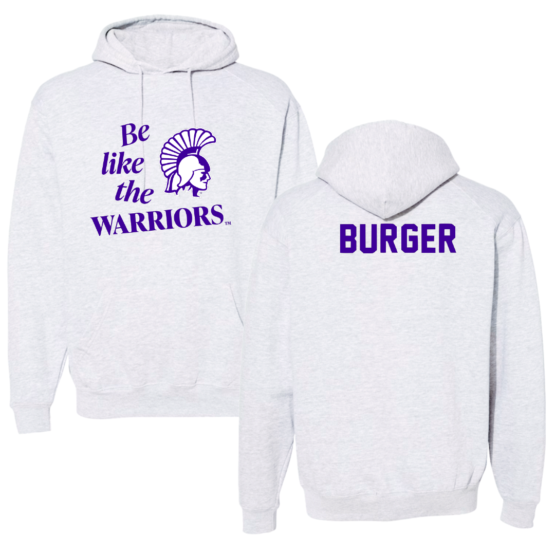 Winona State University Tennis Light Gray Be Like Us Hoodie - Ally Burger