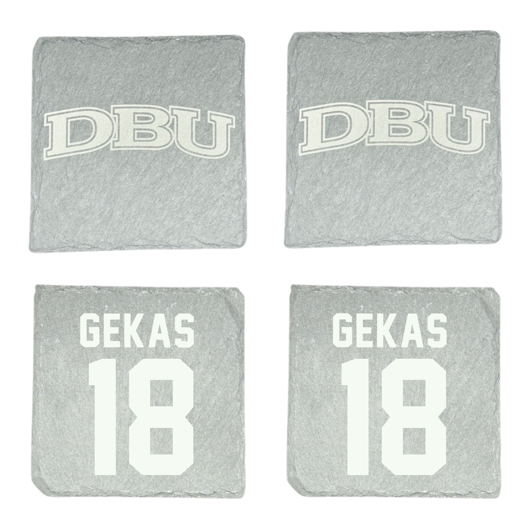 Dallas Baptist University Soccer Stone Coaster (4 Pack)  - #18 Carly Gekas