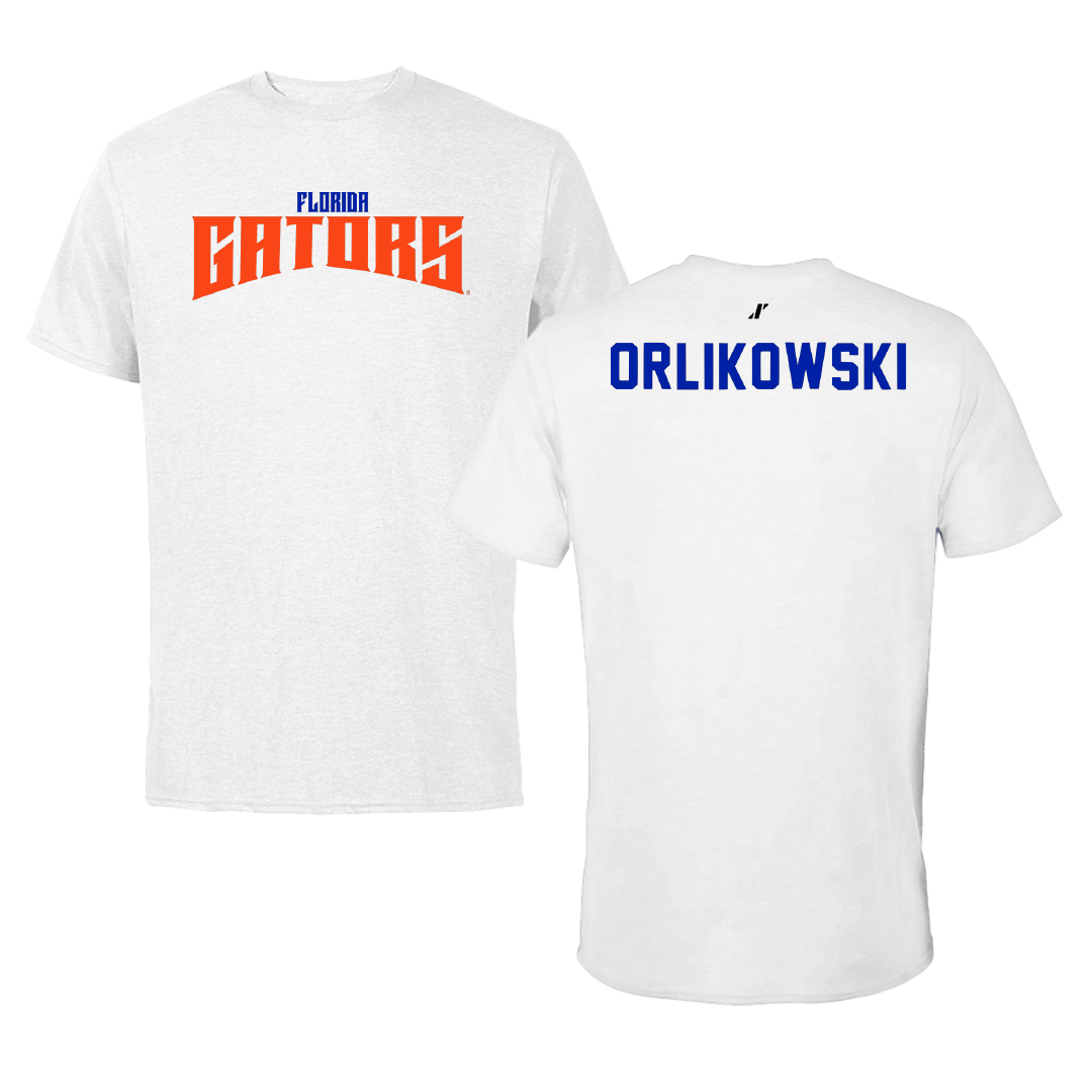 University of Florida Tennis White Classic Tee - Olek Orlikowski