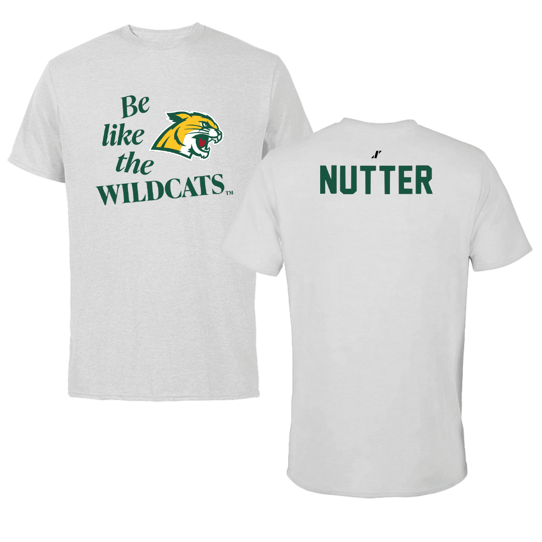 Northern Michigan University Greco-Roman Wrestling Light Gray Be Like Us Performance Tee - Aidan Nutter