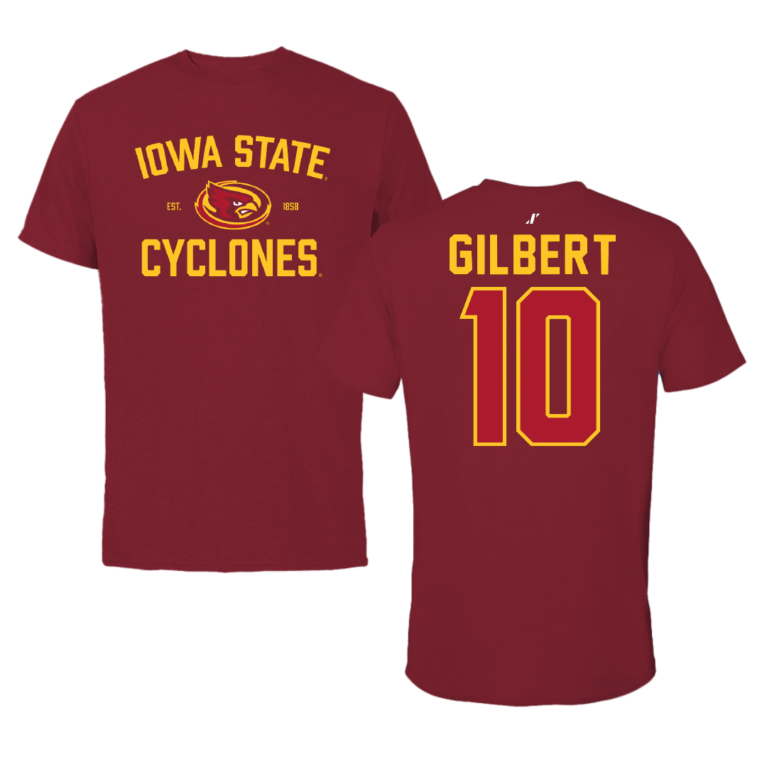 Iowa State University Basketball Cardinal General Tee - #10 Keshon Gilbert