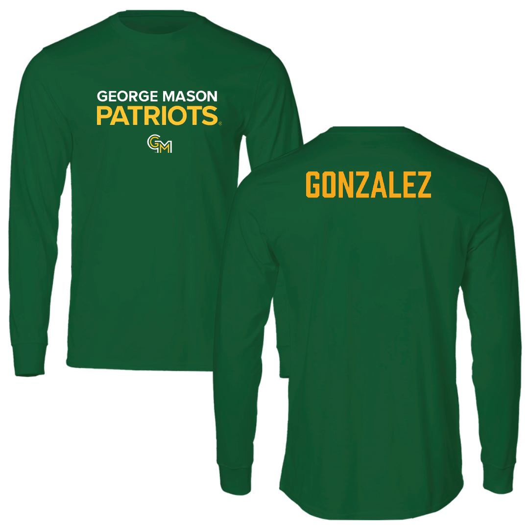 George Mason University Rowing Green Performance Long Sleeve - Gabriella Gonzalez