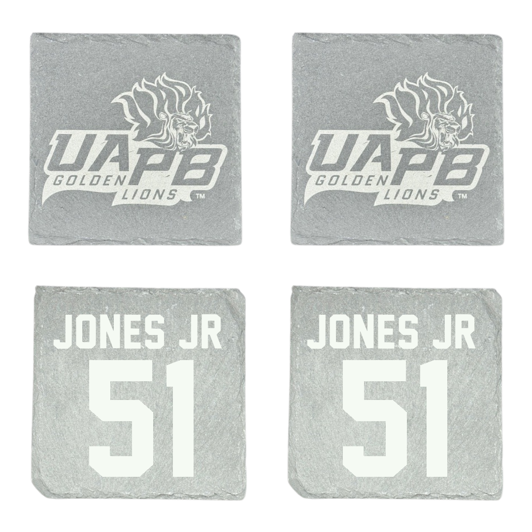 University of Arkansas-Pine Bluff Football Stone Coaster (4 Pack)  - #51 Rolando Jones Jr