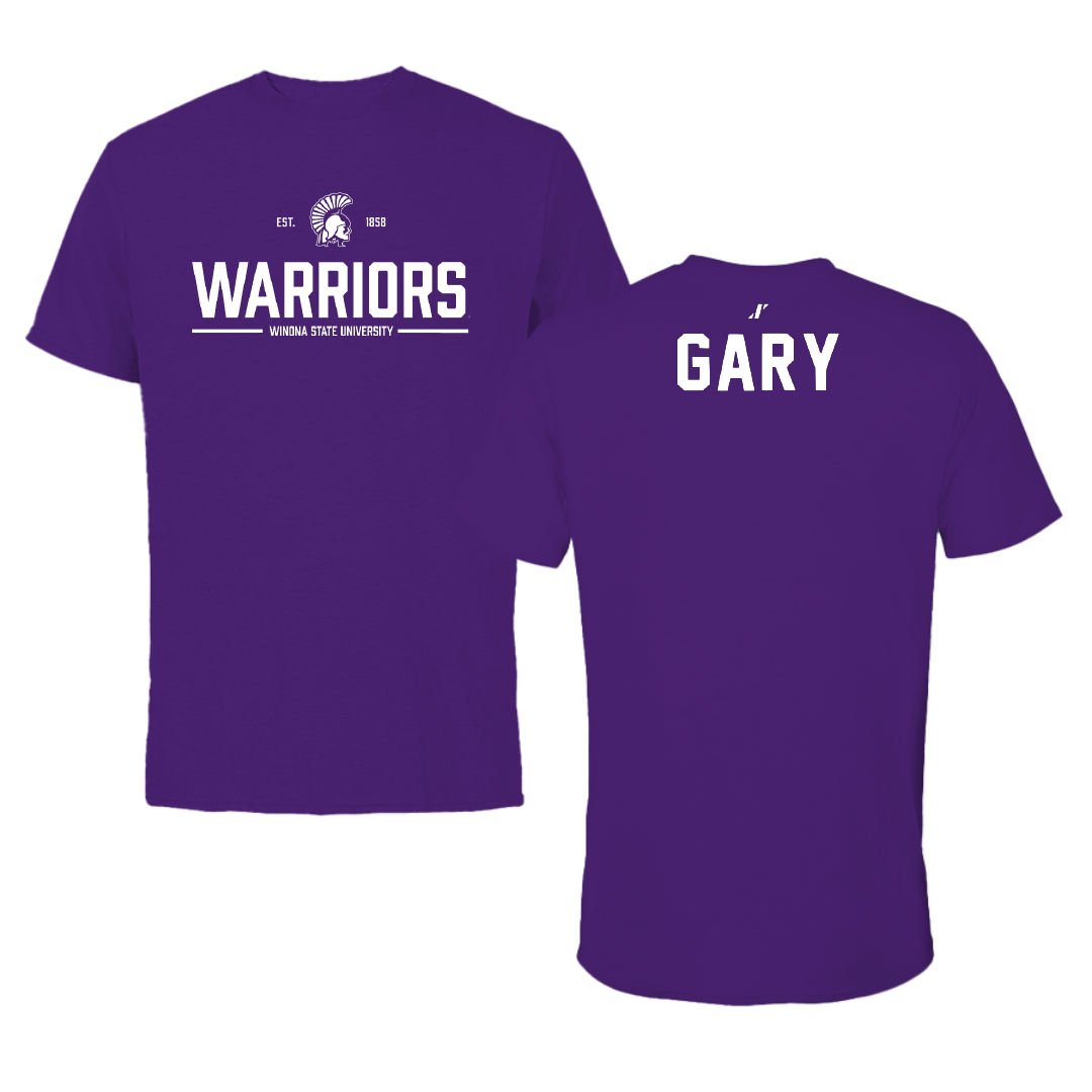 Winona State University Tennis Purple General Tee - Skylar Gary