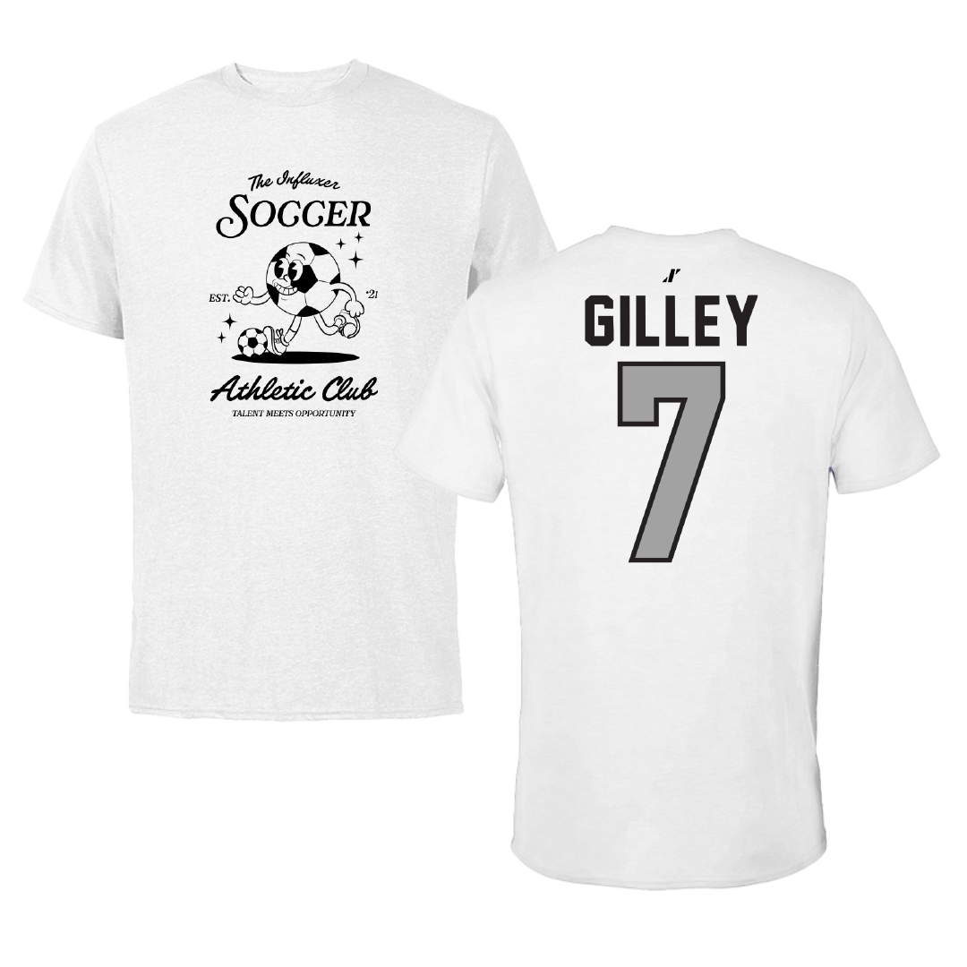 Soccer White Influxer Athletic Club Tee - #7 Chase Gilley