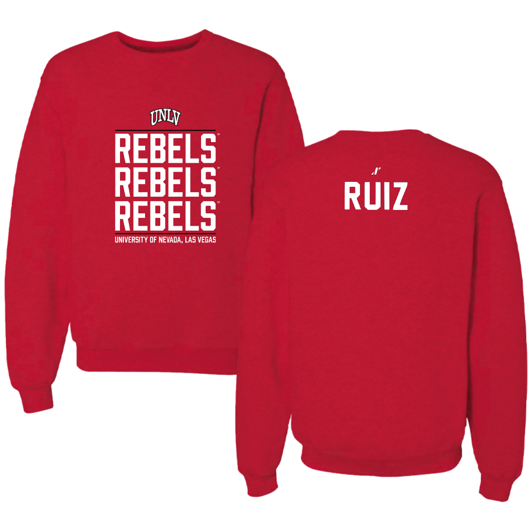 University of Nevada-Las Vegas TF and XC Red General Crewneck - Natalia Ruiz