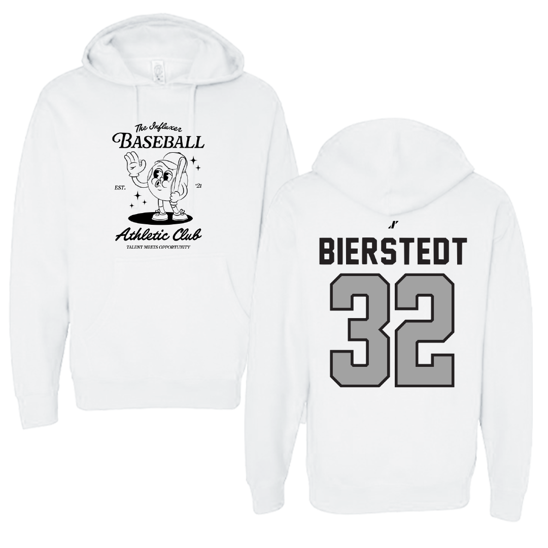 Baseball White Influxer Athletic Club Hoodie - #32 Hondo Bierstedt