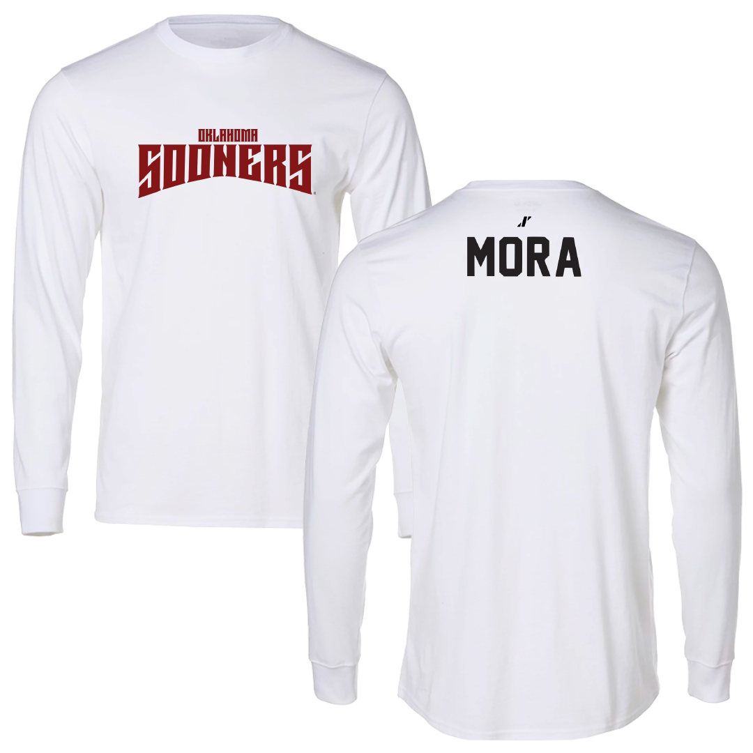 University of Oklahoma Wrestling White Classic Long Sleeve - Juan Mora