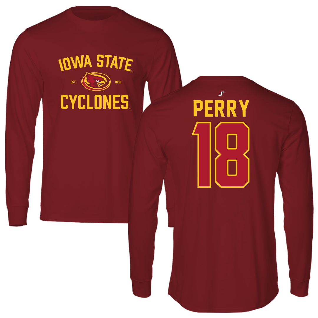 Iowa State University Volleyball Cardinal General Long Sleeve - #18 Kelsey Perry