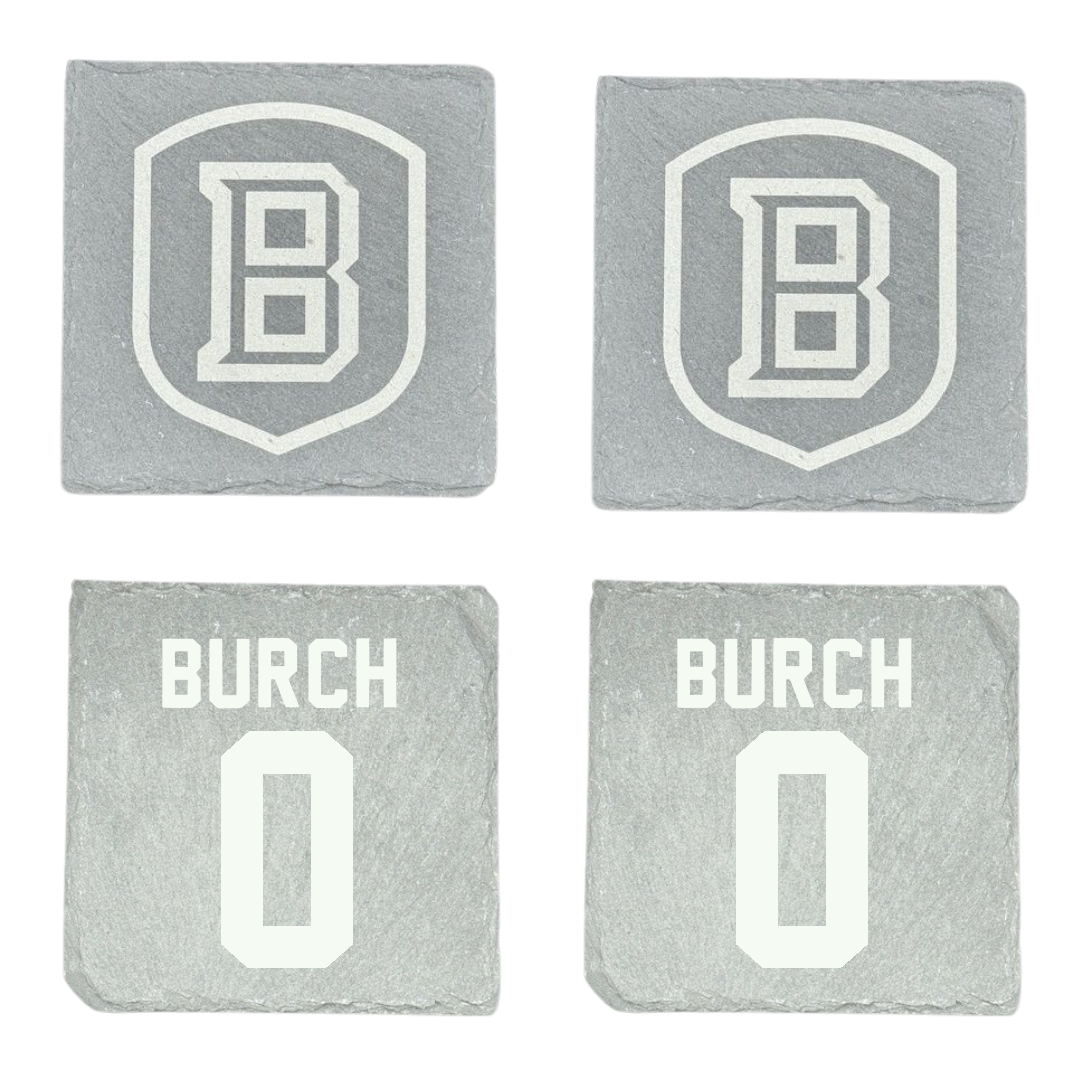 Bradley University Basketball Stone Coaster (4 Pack)  - #0 Demarion Burch