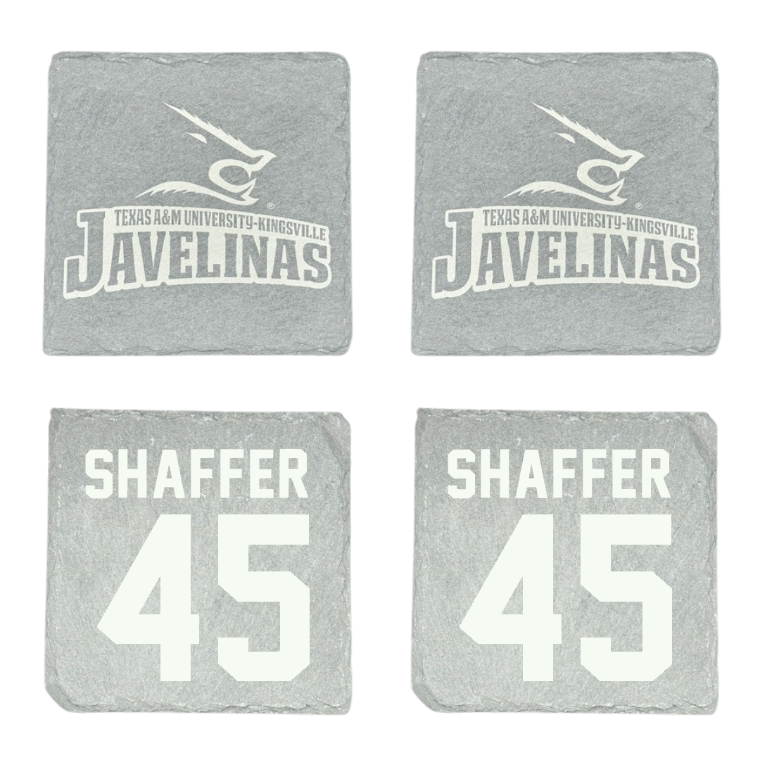 Texas A&M University-Kingsville Football Stone Coaster (4 Pack)  - #45 Luke Shaffer