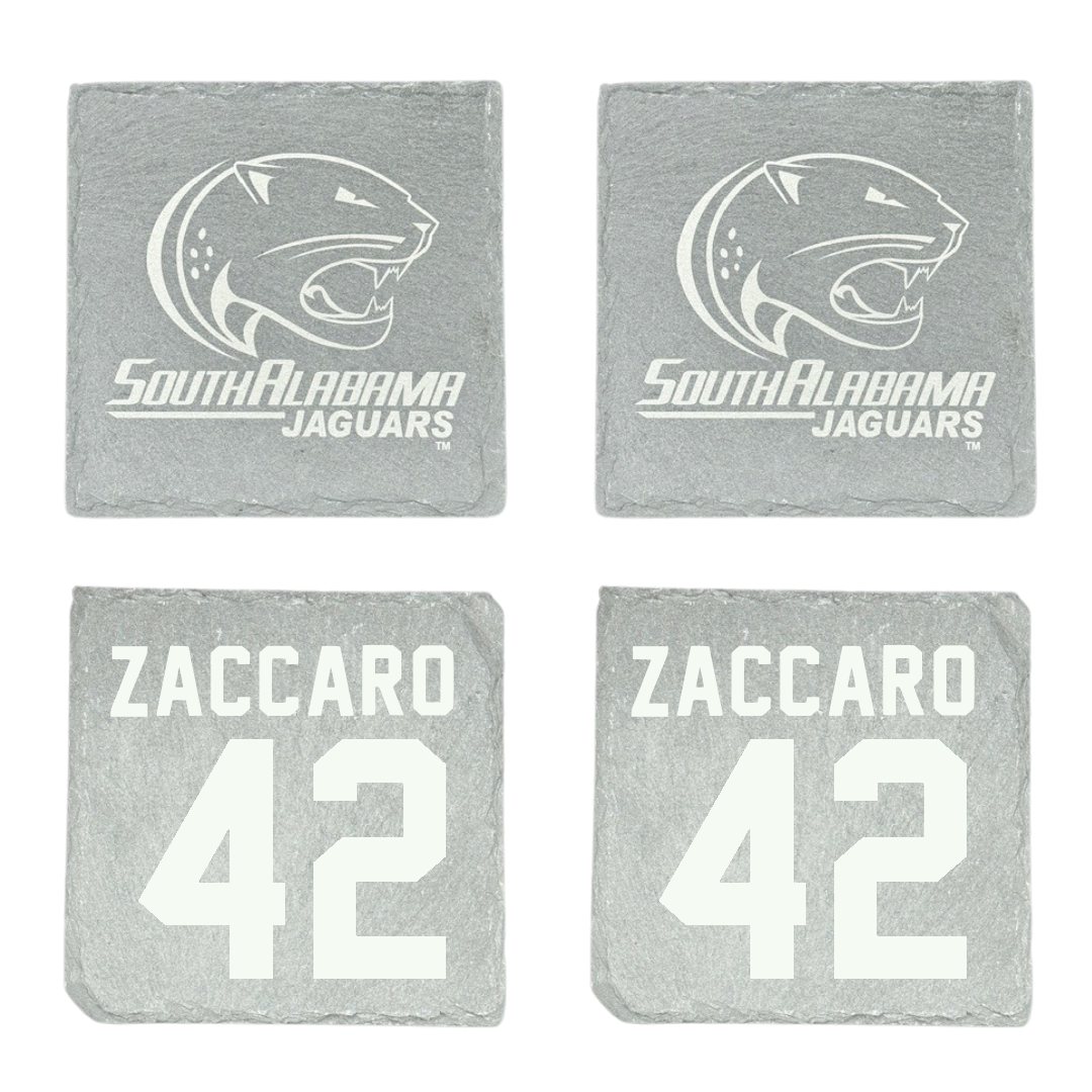 University of South Alabama Football Stone Coaster (4 Pack)  - #42 Anthony Zaccaro