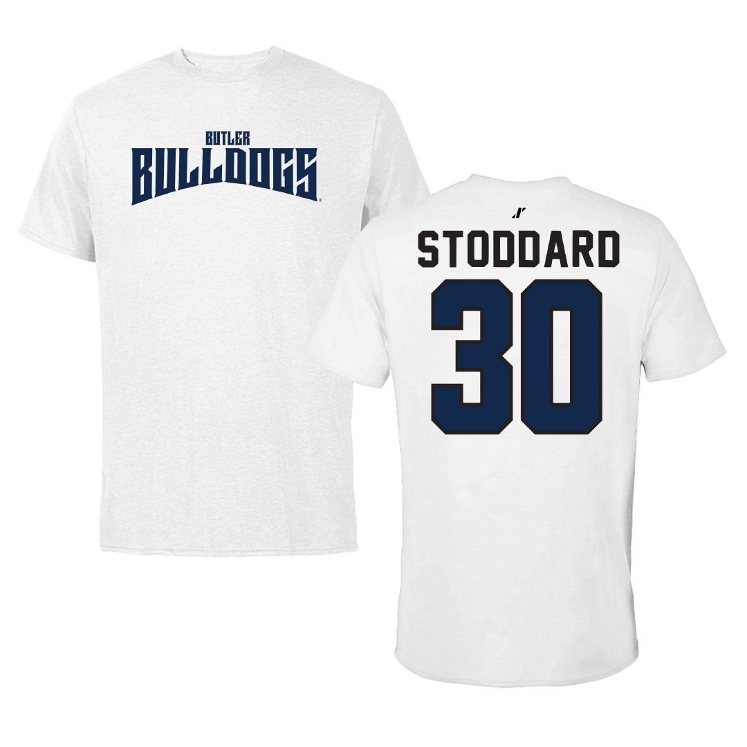 Butler University Basketball White Classic Tee - #30 Abigail Stoddard