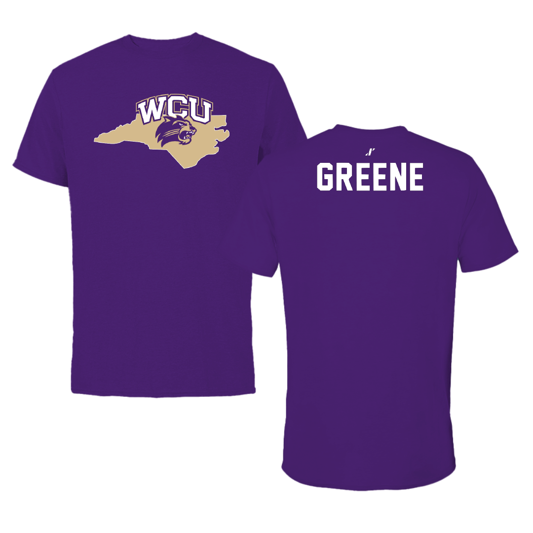 Western Carolina University TF and XC Purple State Tee - Jasmine Greene