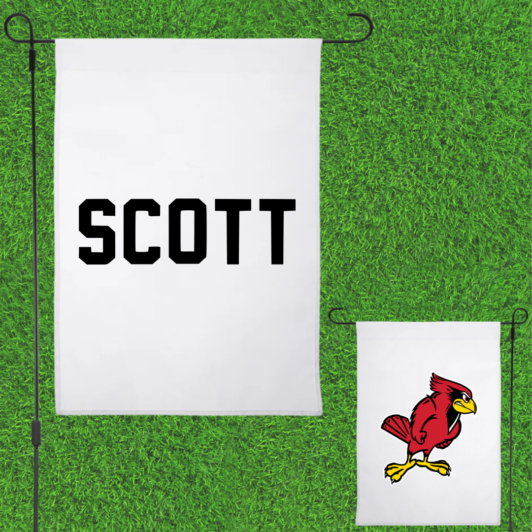 Illinois State University Track and Field White Garden Flag - Adi Scott