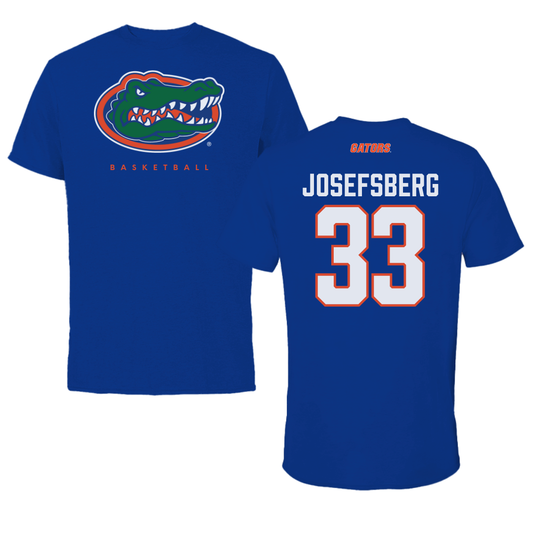 University of Florida Basketball Blue Tee - #33 Cooper Josefsberg