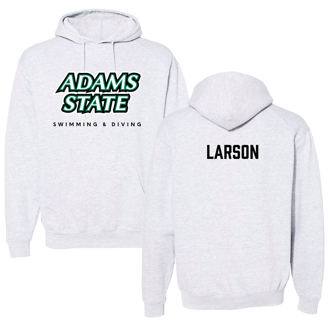 Adams State University Swimming & Diving Gray Block Hoodie - Kennedy Larson
