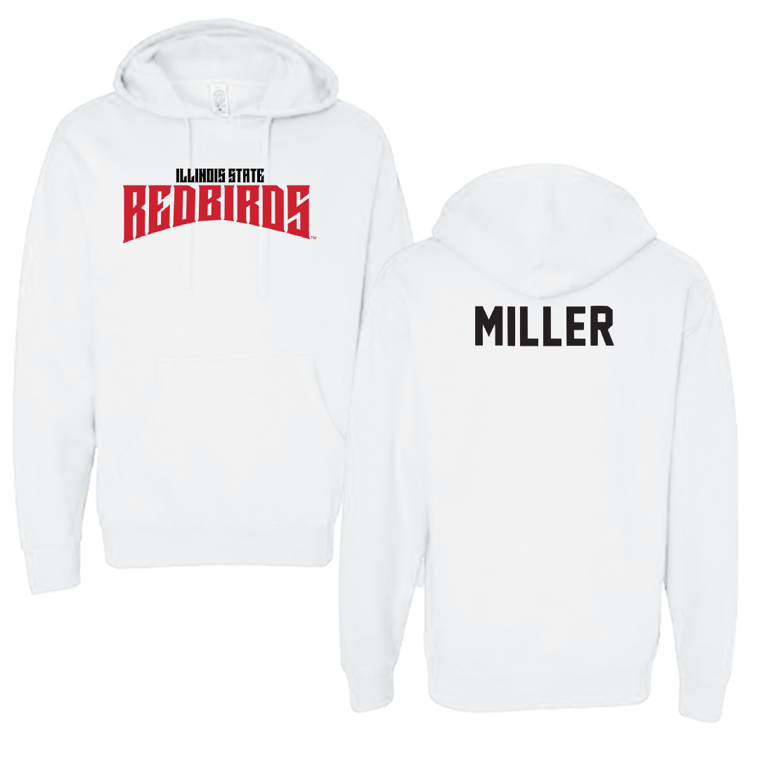 Illinois State University Track and Field White Classic Hoodie - Lindsey Miller
