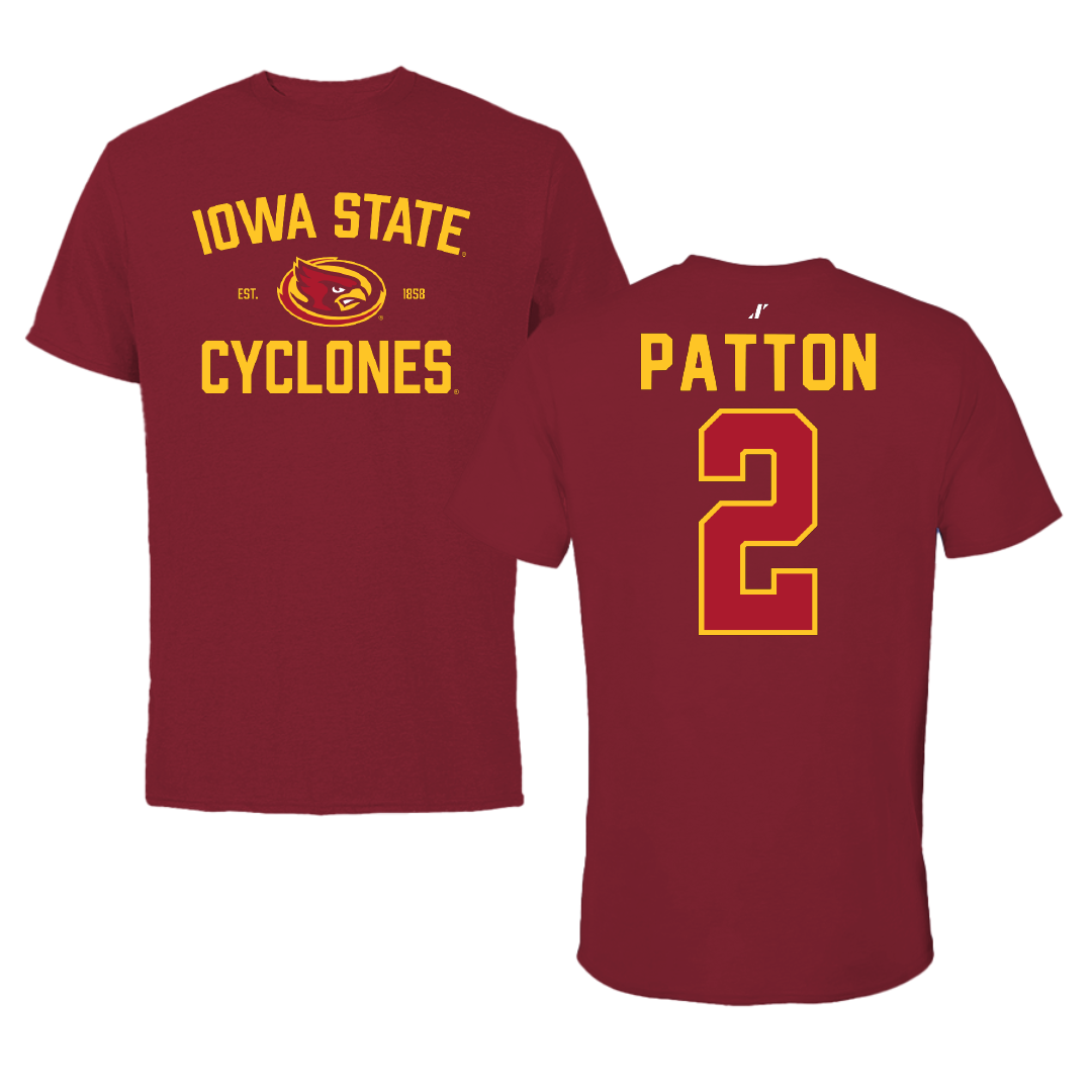 Iowa State University Football Cardinal General Tee - #2 Jamison Patton