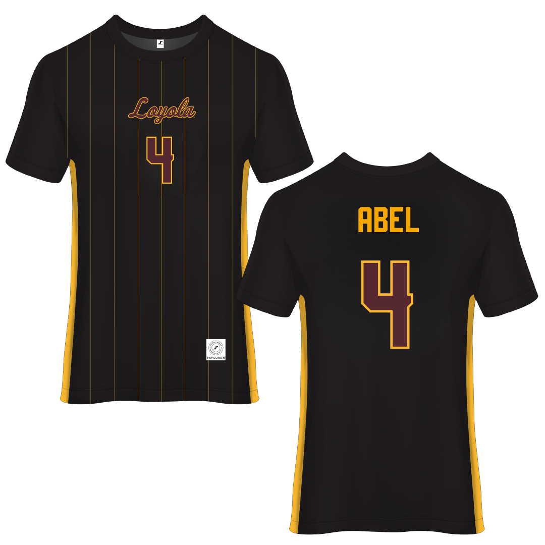 Loyola University-Chicago Black Soccer Jersey - #4 Alaina Abel