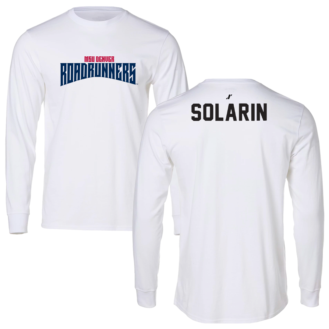Metropolitan State University of Denver TF and XC White Classic Performance Long Sleeve - Grace Solarin