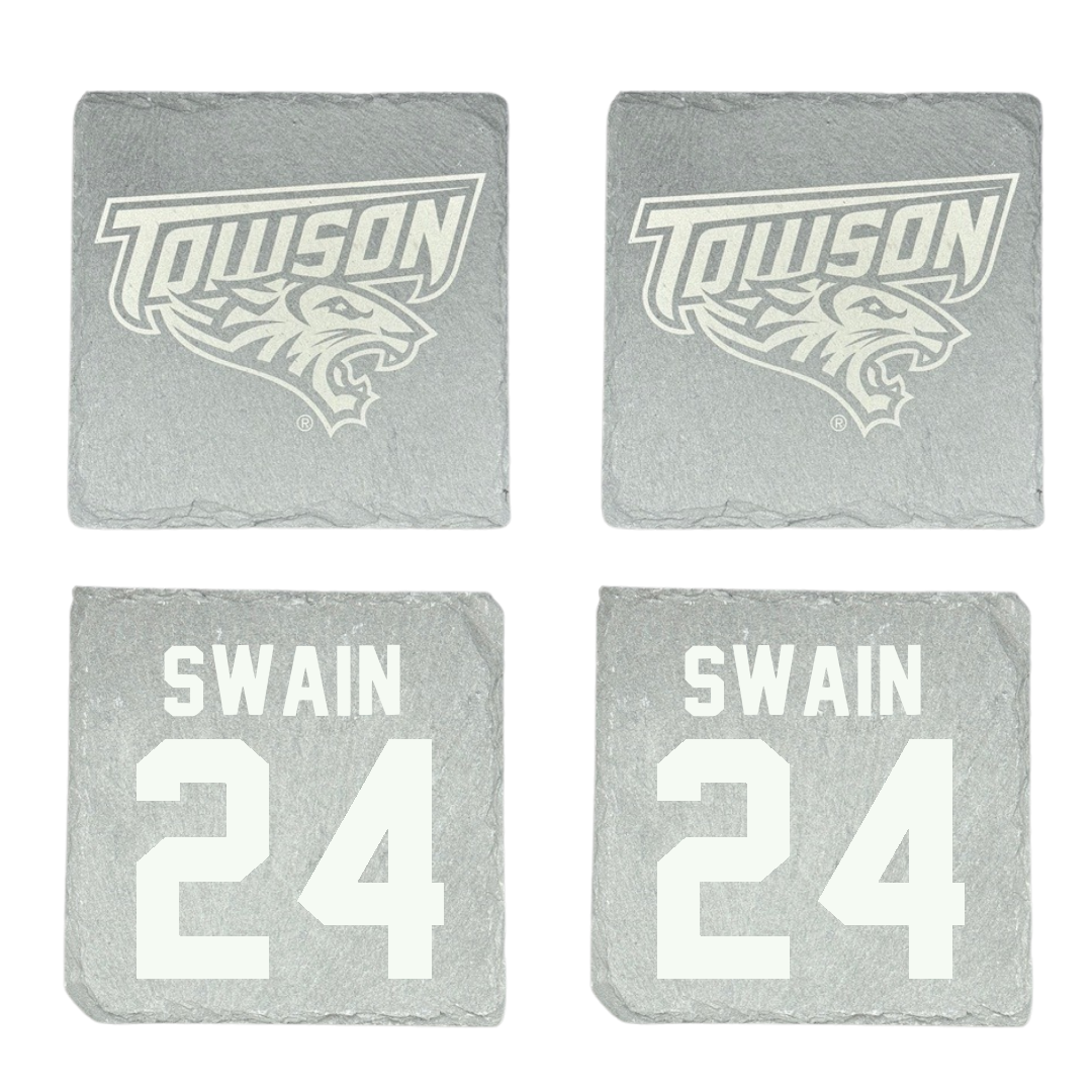 Towson University Football Stone Coaster (4 Pack)  - #24 Mike Swain