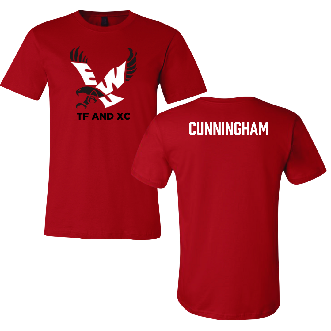 Eastern Washington University TF and XC Red Tee - Nic Cunningham