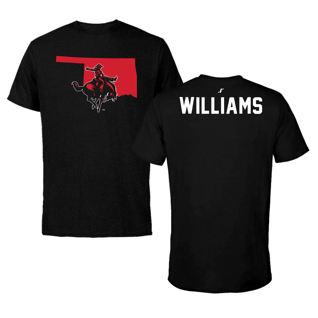 Northwestern Oklahoma State University TF and XC Black State Tee - Caleb Williams