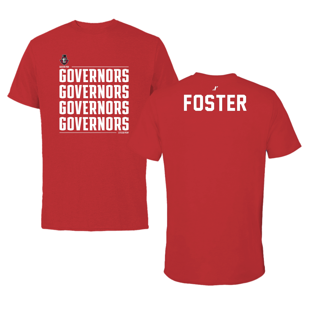 Austin Peay State University TF and XC Red General Performance Tee - Shaye Foster