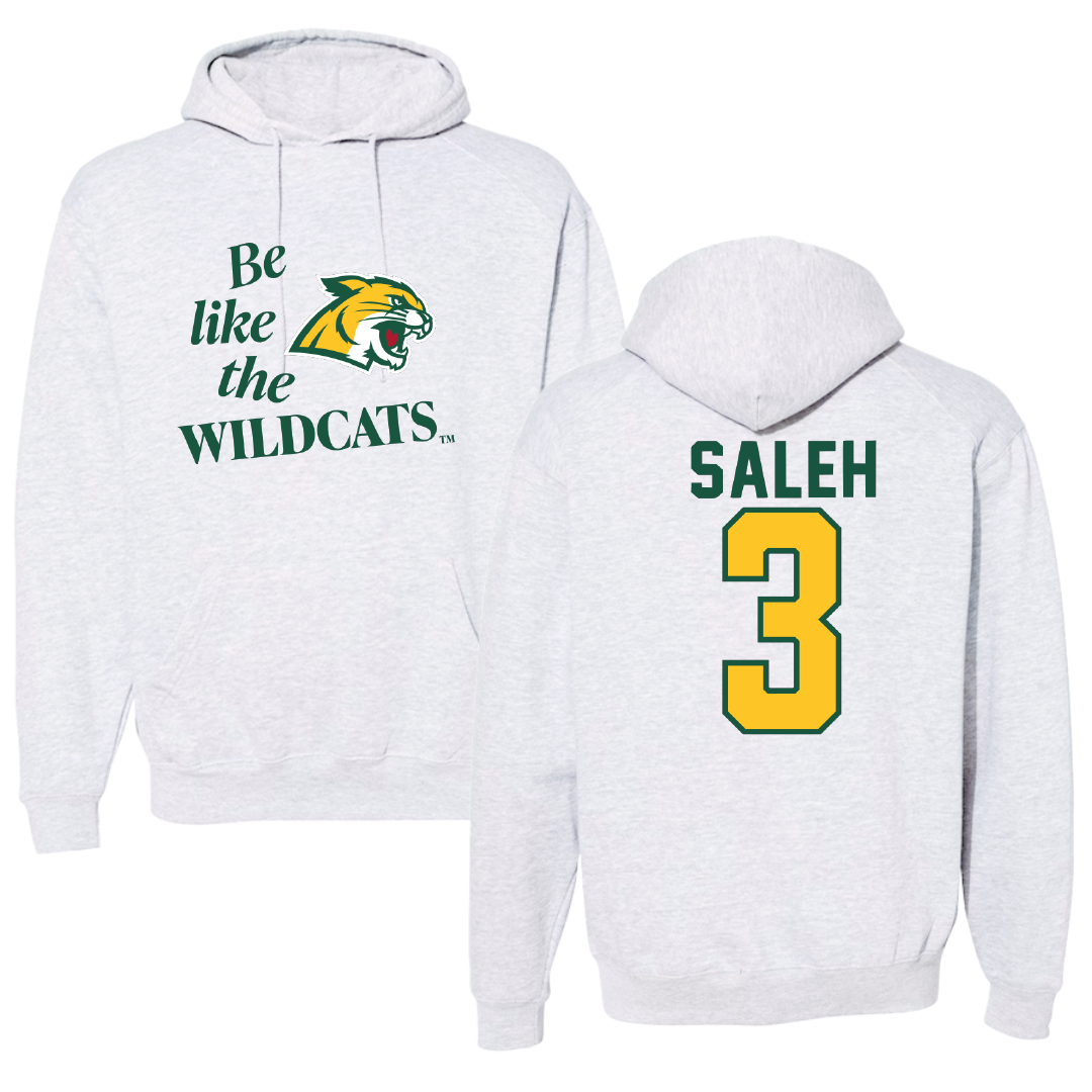Northern Michigan University Football Light Gray Be Like Us Hoodie - #3 Adam Saleh