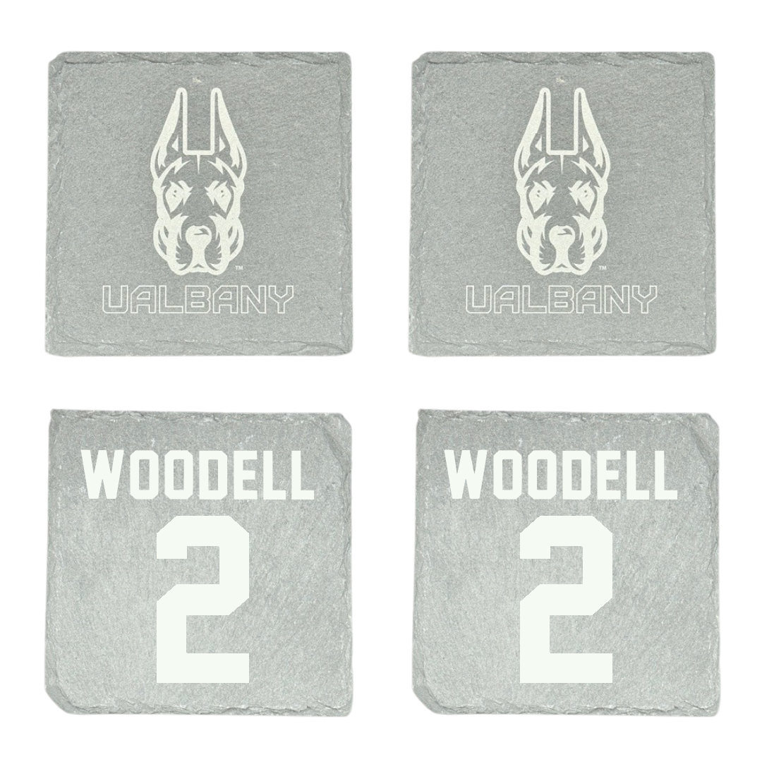 University at Albany Football Stone Coaster (4 Pack)  - #2 Griffin Woodell