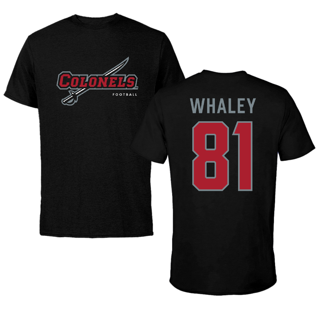 Nicholls State University Football Black Performance Tee - #81 Treylin Whaley
