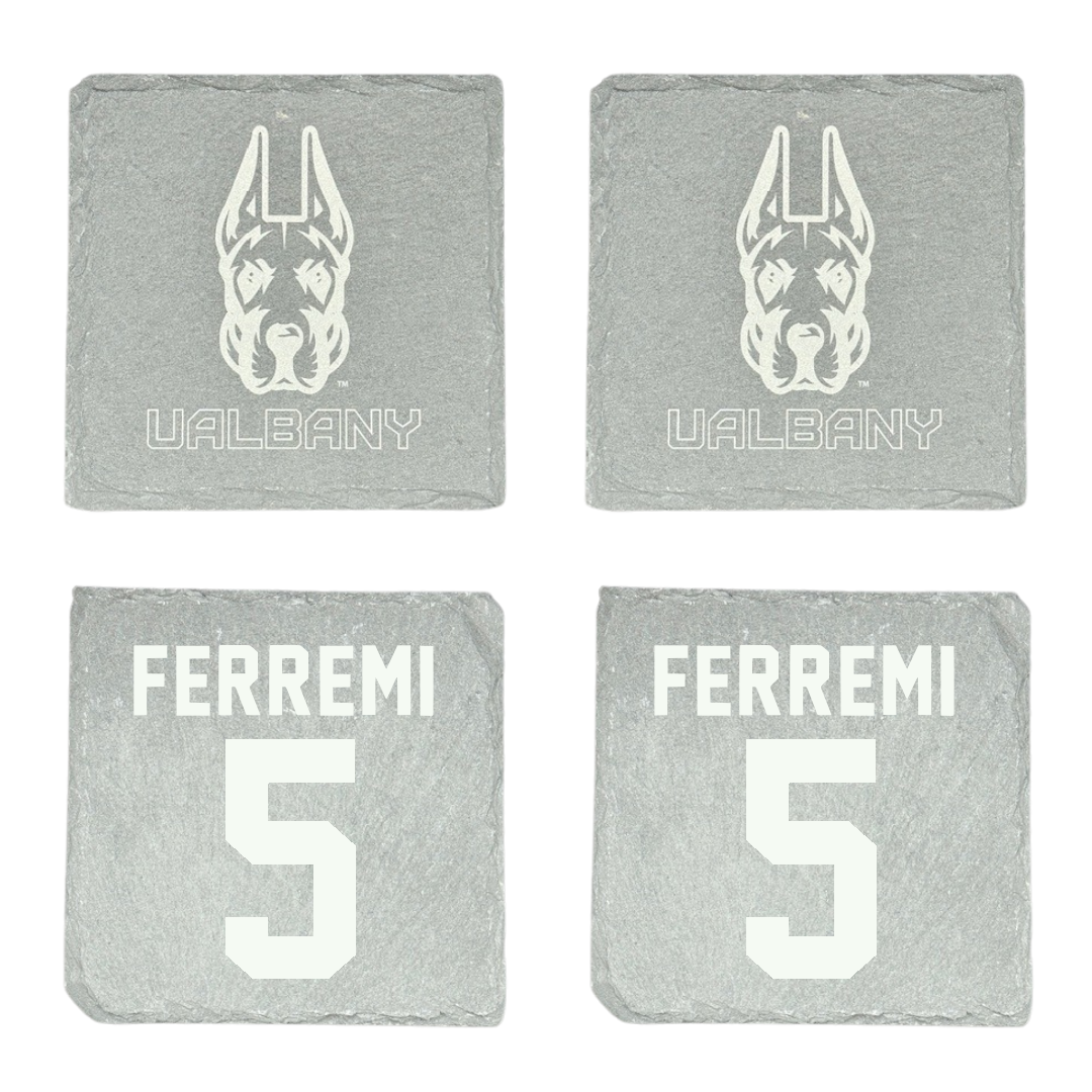 University at Albany Baseball Stone Coaster (4 Pack)  - #5 Ryan Ferremi