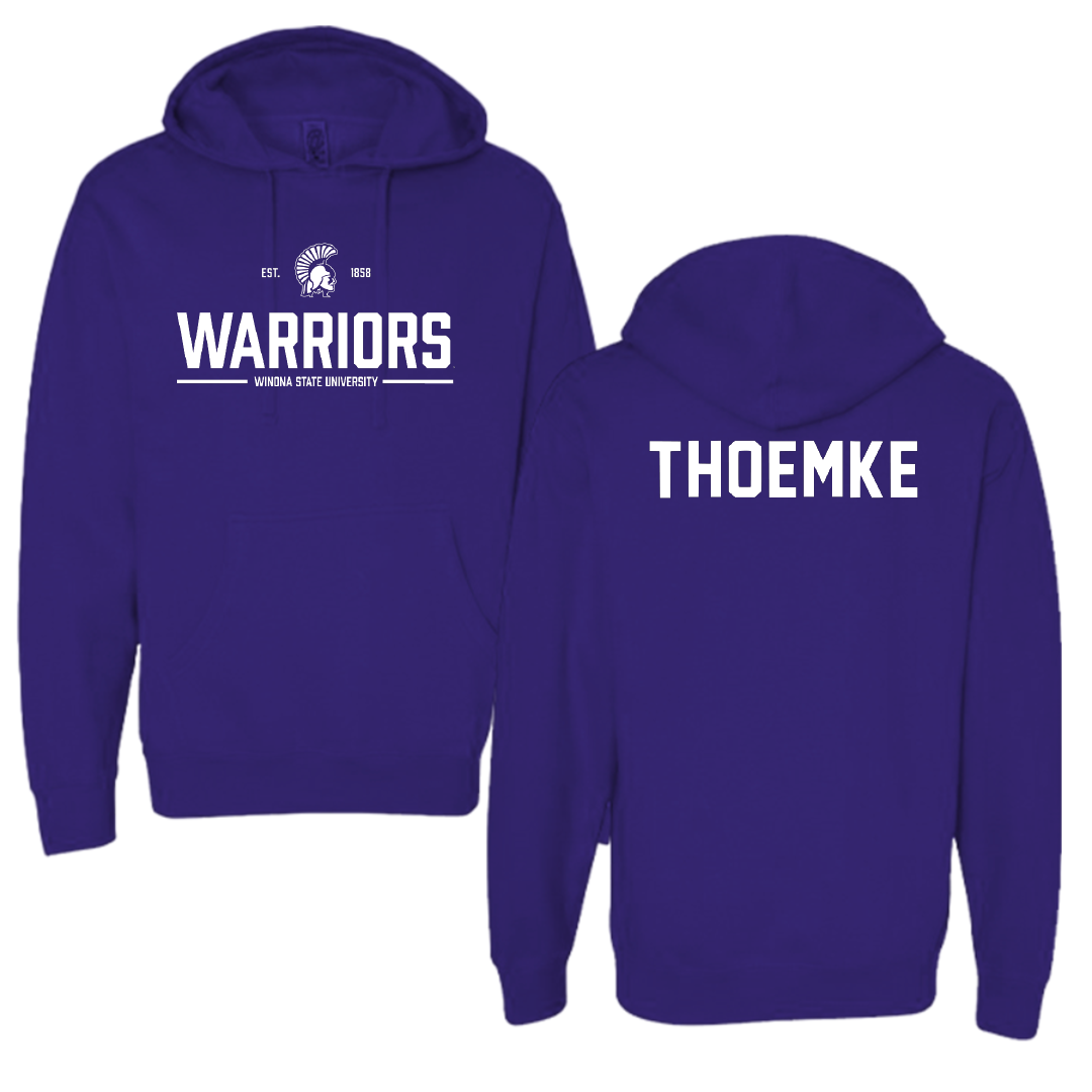 Winona State University Tennis Purple General Hoodie - Clara Thoemke