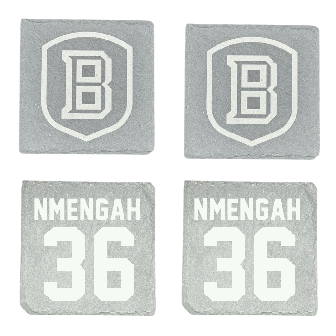 Bradley University Soccer Stone Coaster (4 Pack)  - #36 Franc Nmengah