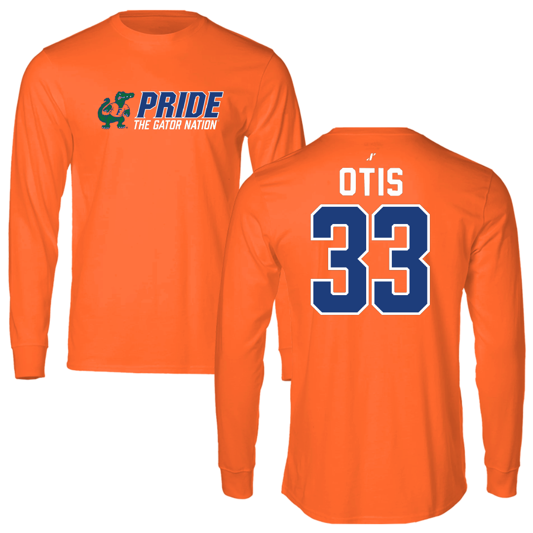 University of Florida Softball Orange General Long Sleeve - #33 Korbe Otis