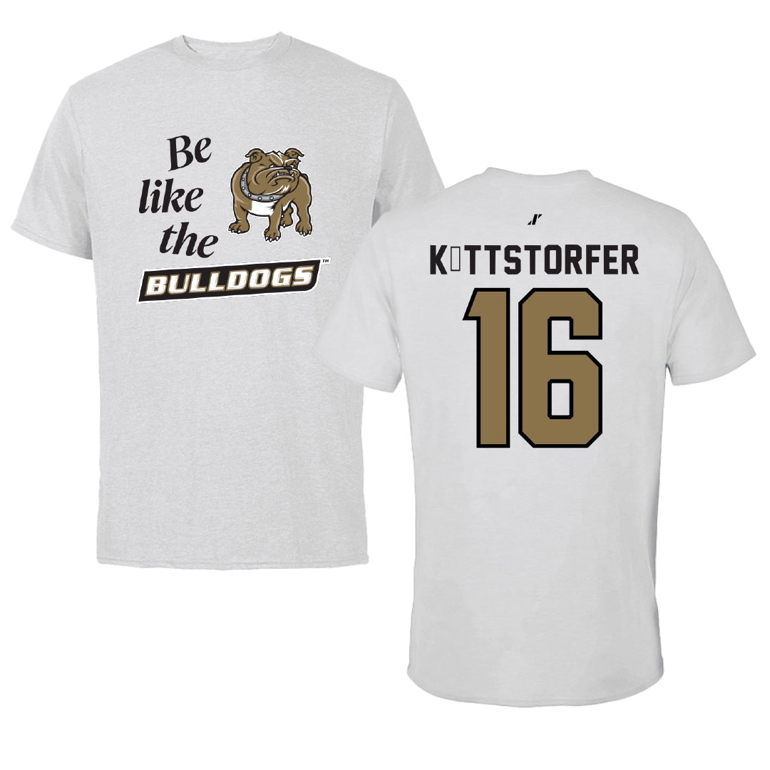 Bryant University Football Light Gray Be Like Us Tee - #16 Lukas Köttstorfer