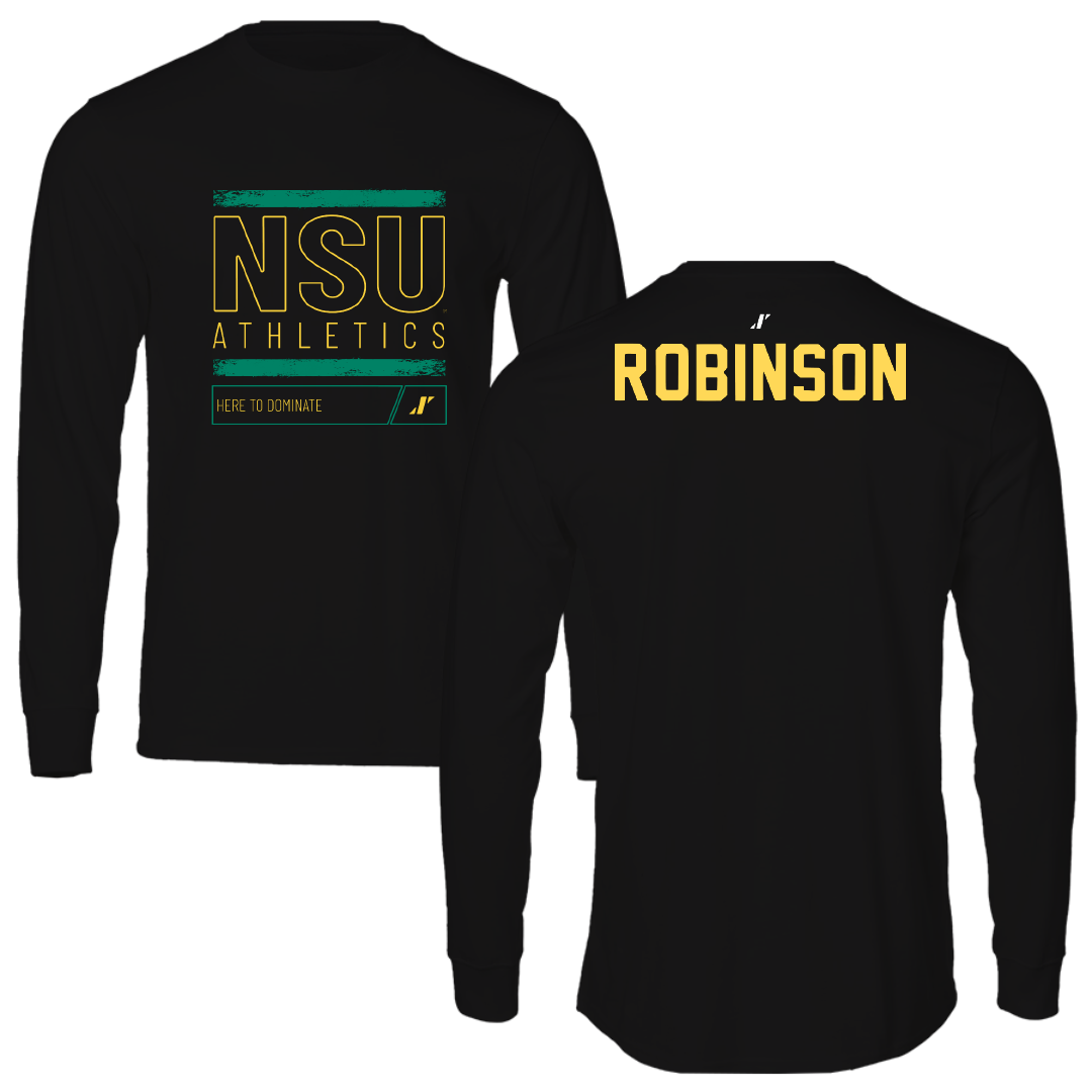 Norfolk State University TF and XC Black Dominate Long Sleeve - Brooklyn Robinson