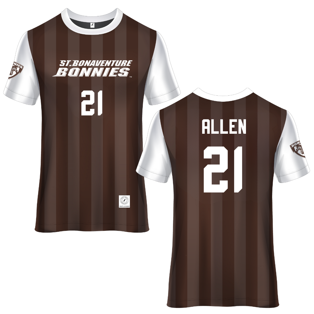 St. Bonaventure University Brown Soccer Jersey - #21 Olivia Allen