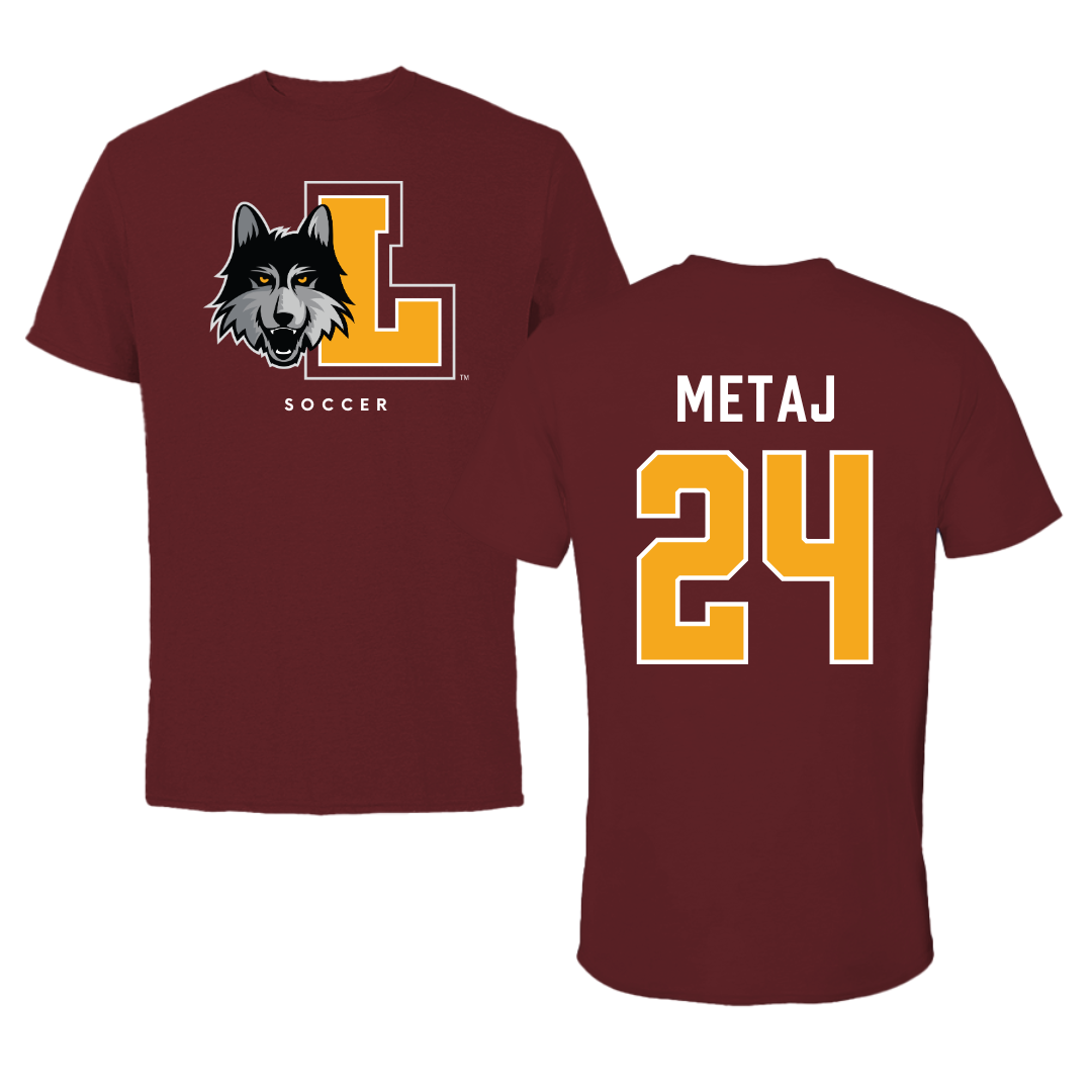 Loyola University-Chicago Soccer Maroon Mascot Tee - #24 Ava Metaj