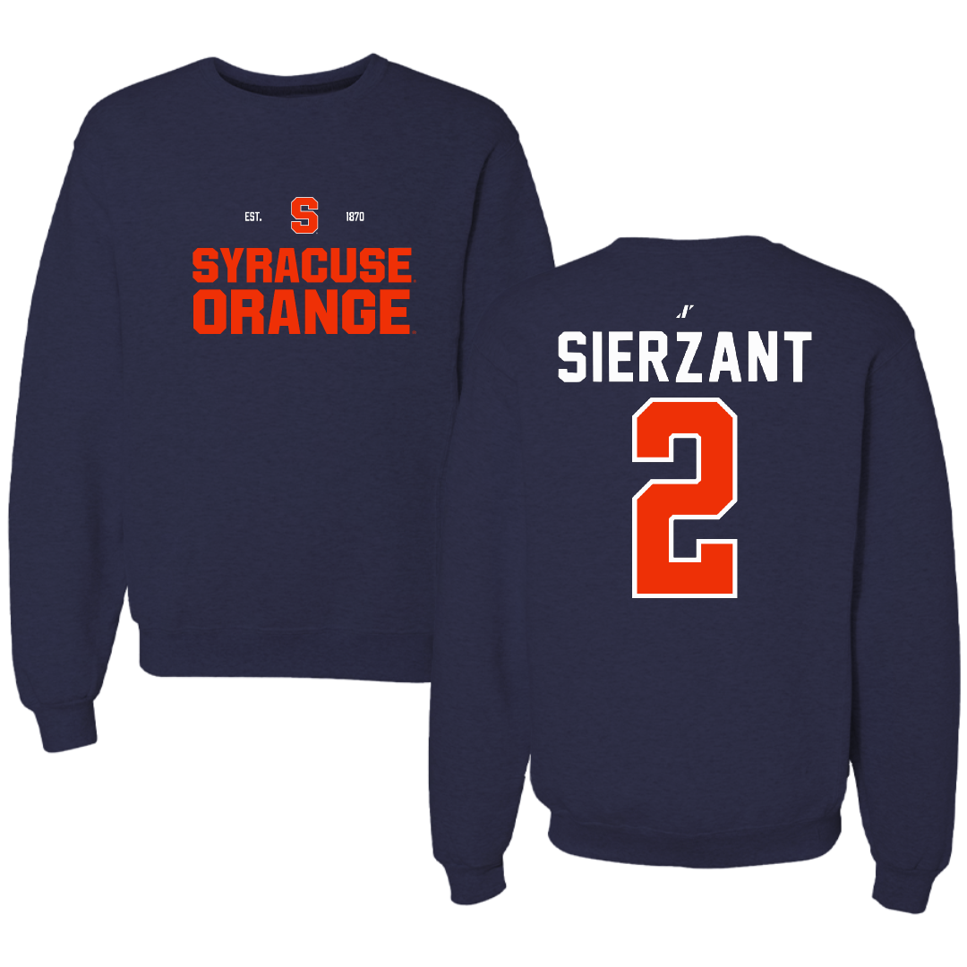 Syracuse University Volleyball Navy General Crewneck - #2 Veronica Sierzant