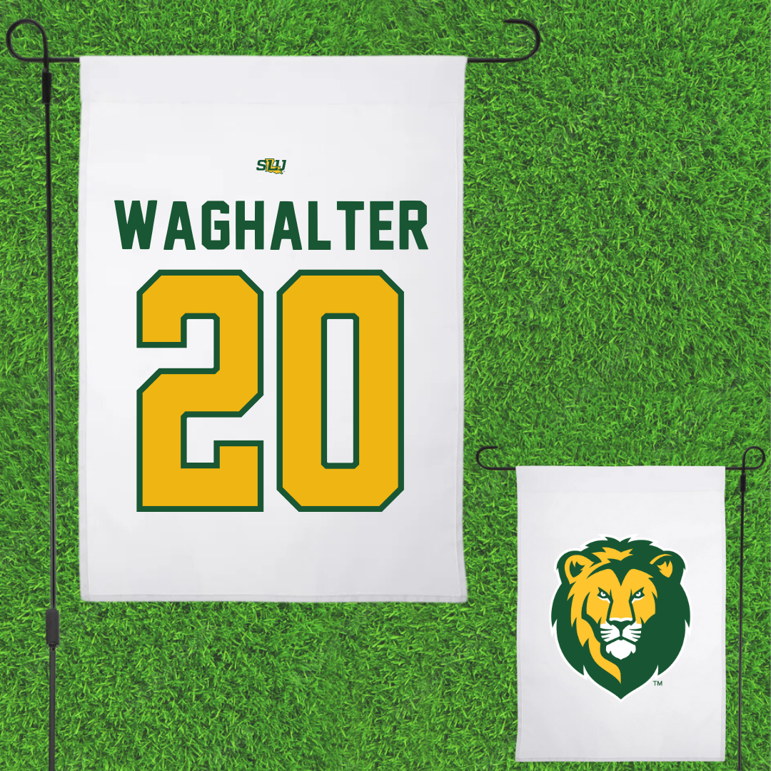 Southeastern Louisiana University Baseball White Garden Flag - #20 Harris Waghalter