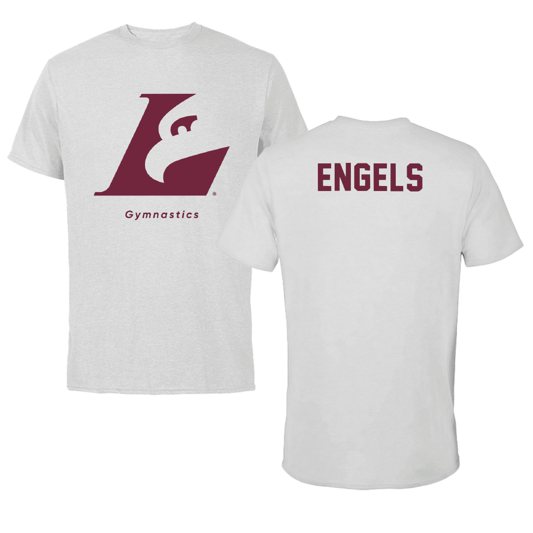 University of Wisconsin-La Crosse Gymnastics Light Gray Performance Tee - Morgan Engels