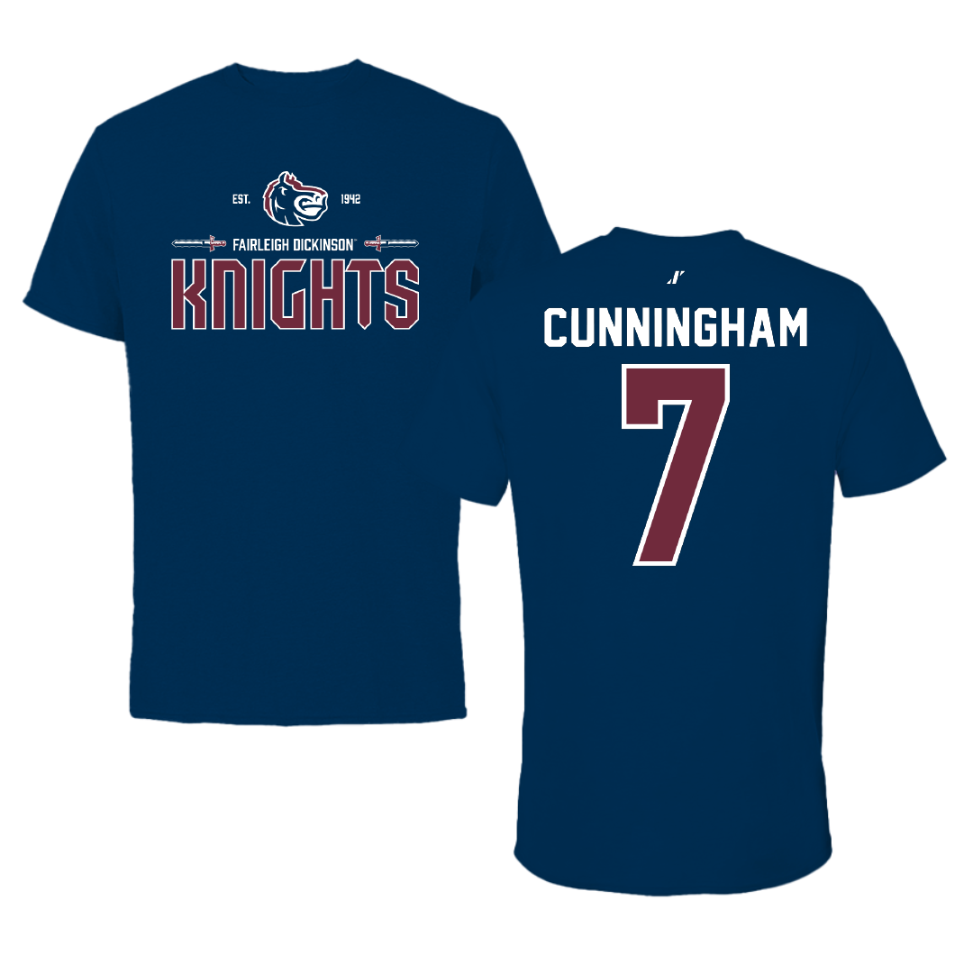 Fairleigh Dickinson University-Metropolitan Campus Softball Navy General Performance Tee - #7 Riley Cunningham