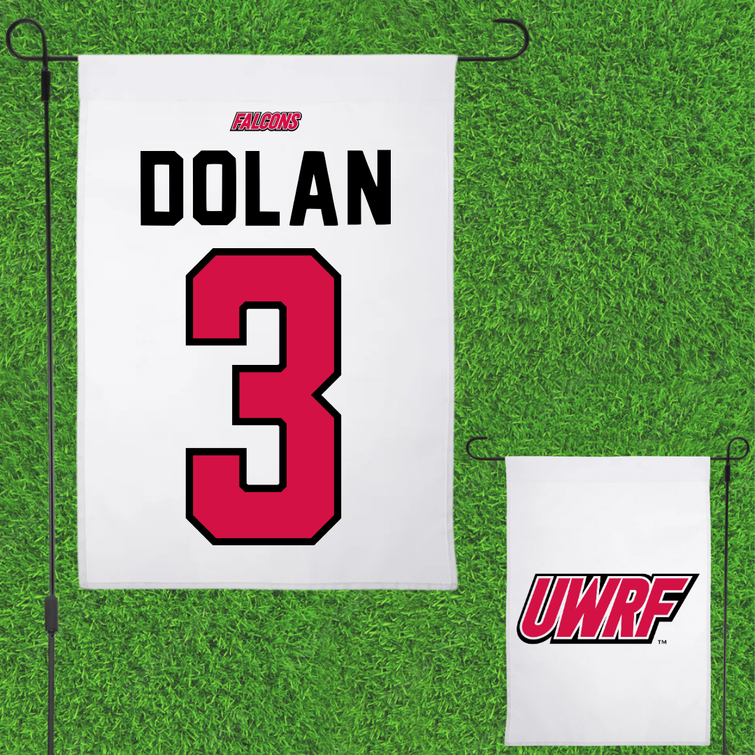 University of Wisconsin-River Falls Softball White Garden Flag - #3 Kayla Dolan