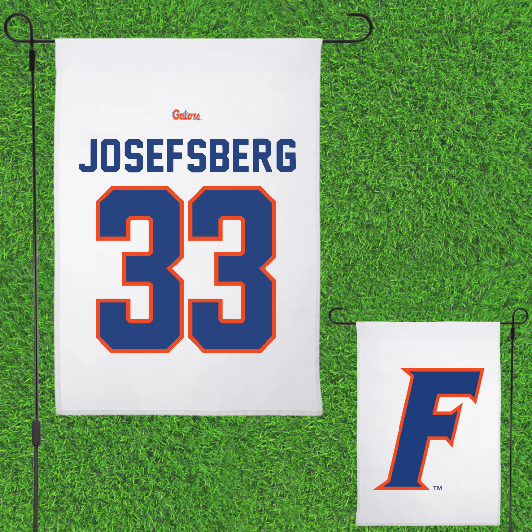 University of Florida Basketball White Garden Flag - #33 Cooper Josefsberg
