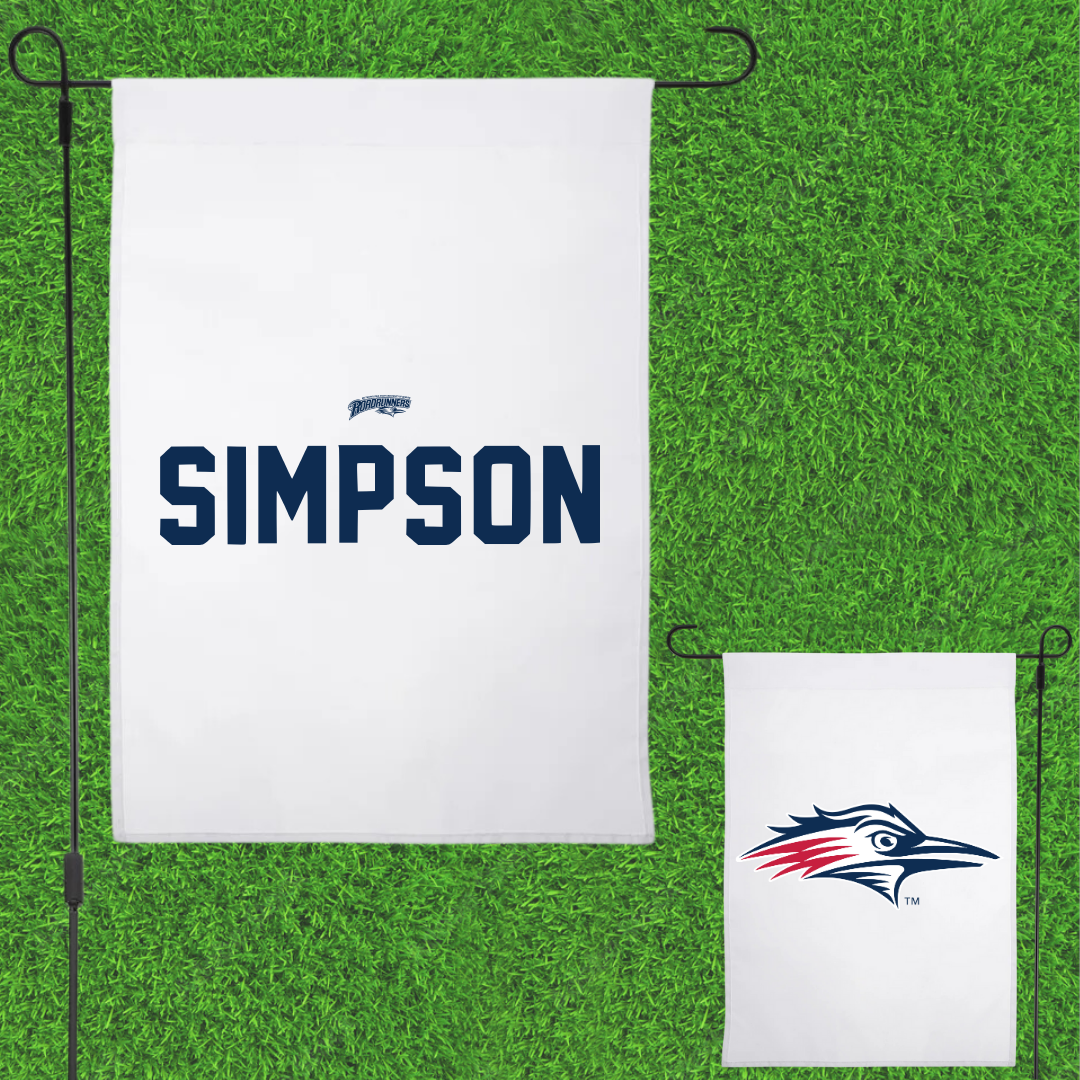 Metropolitan State University of Denver TF and XC White Garden Flag - Jacob Simpson