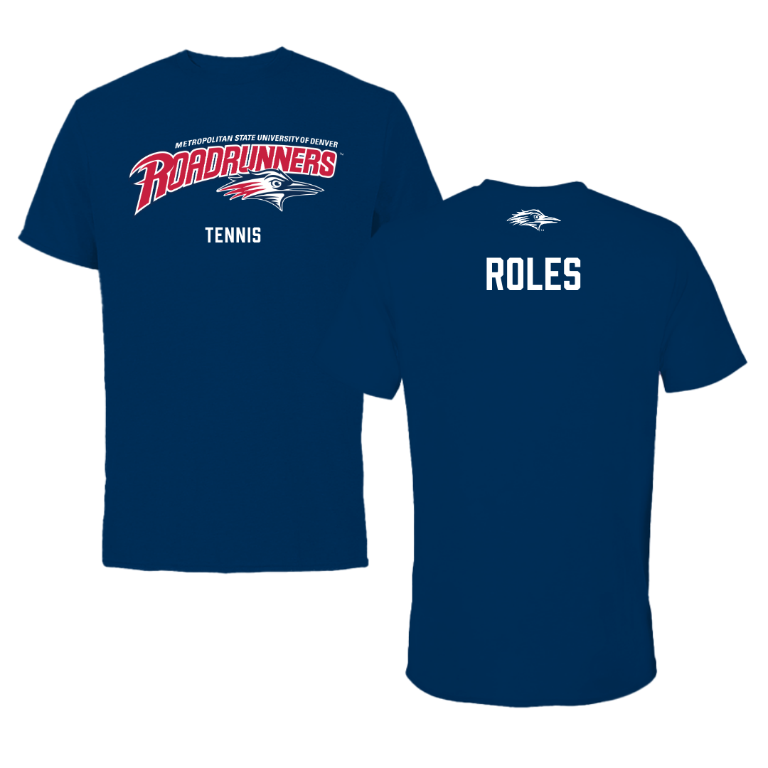 Metropolitan State University of Denver Tennis Navy Performance Tee - Kambra Roles